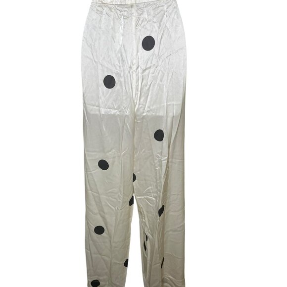 Aston Studio Eddy Pant Milk/Nero Dot NWT Size 10 $350 - Picture 6 of 6
